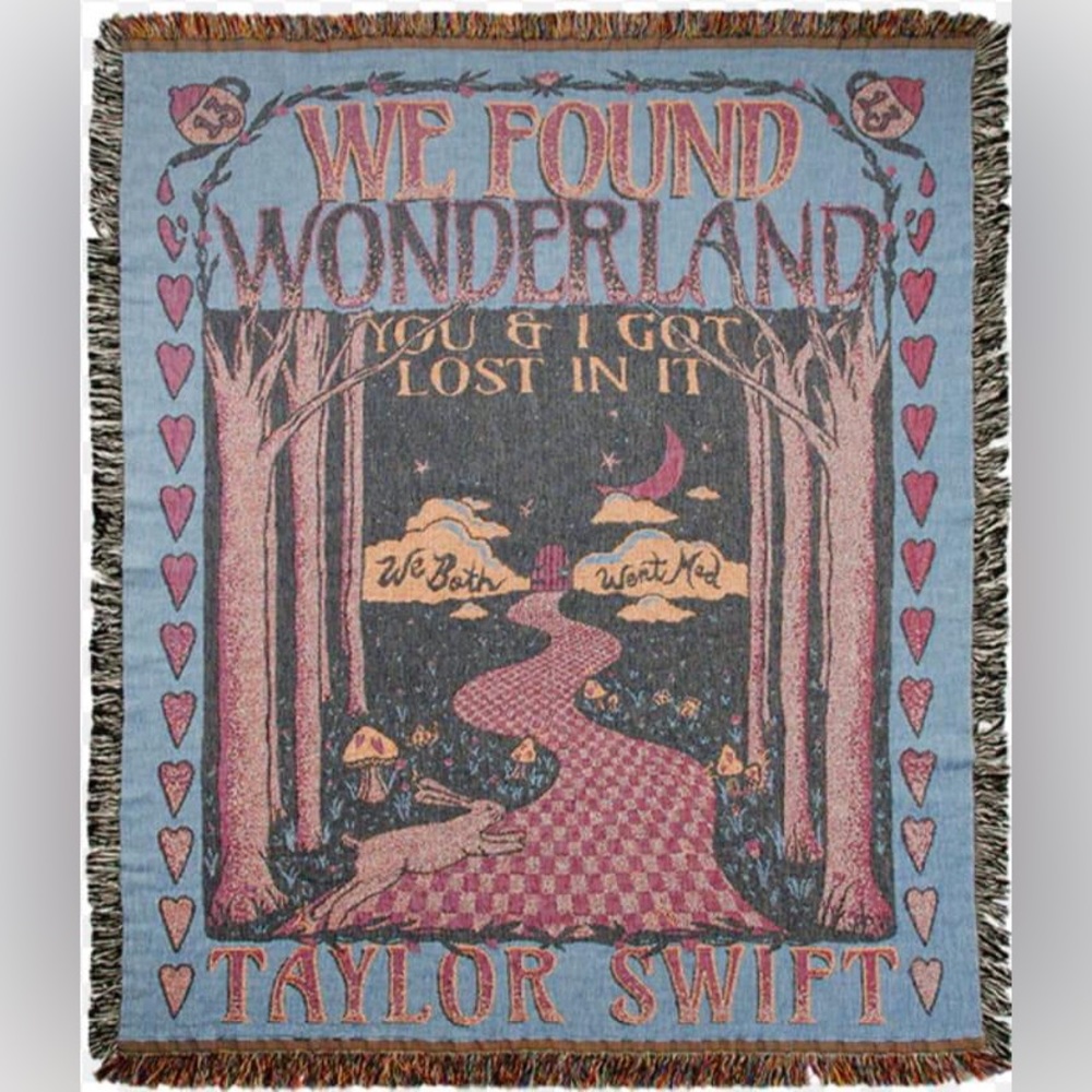 SOLD Wonderland Blanket Taylor Swift